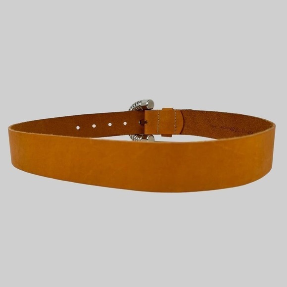 OMEGA Leather Belt in Tan Women's Size Medium - Picture 8 of 12